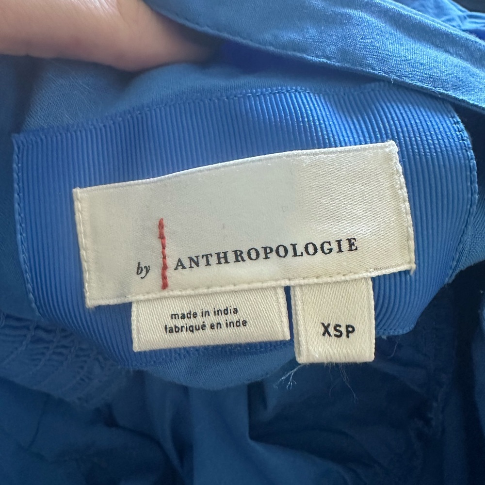Anthropologie Blue Midi Dress with Colorful Accents - Picture 4 of 4